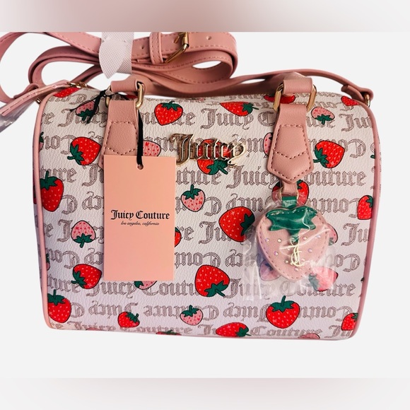 JUICY COUTURE Freshly Picked Strawberry 🍓 Satchel - Picture 1 of 4